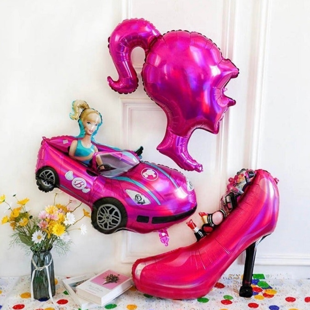 3 pcs Barbie Foil Balloons